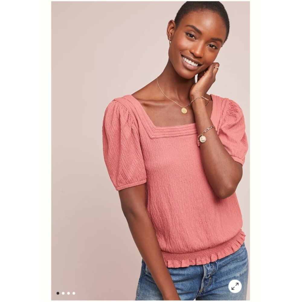 Anthropologie Dolan Vanessa Smocked Top